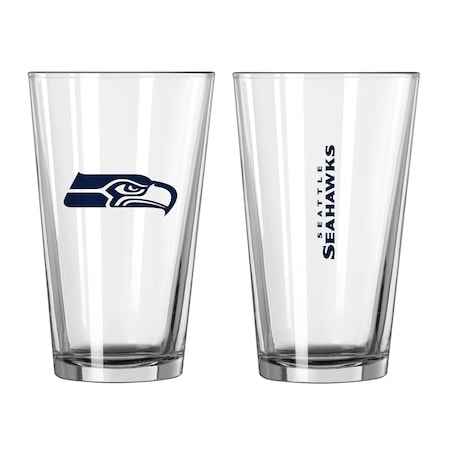 Logo Brands Seattle Seahawks 16oz Gameday Pint Glass 628-G16P-1